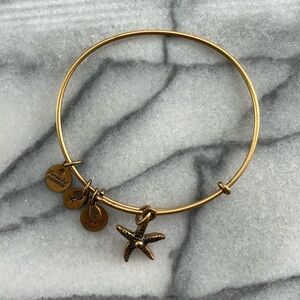 Gold Alex & Ani Starfish Bracelet
